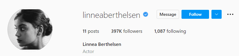 Linnea Berthelsen Instagram