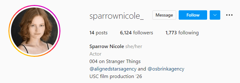 Sparrow Nicole Instagram